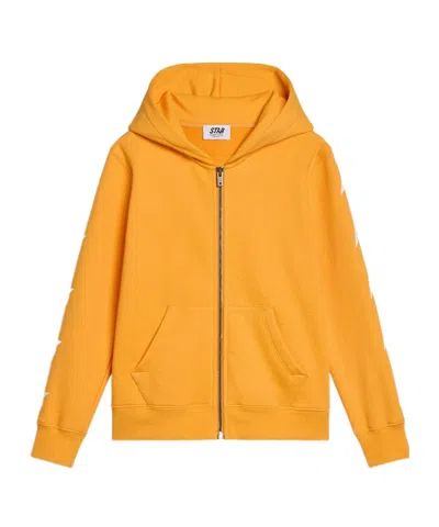 Golden Goose Hooded Sweater In Orange