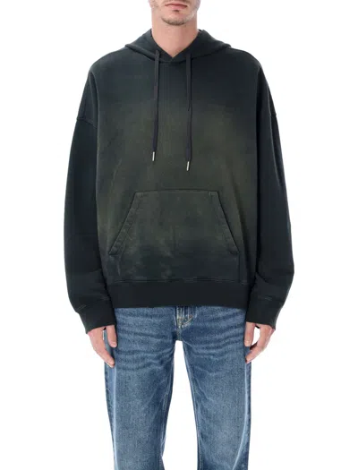 GOLDEN GOOSE GOLDEN GOOSE BLACK BLEACHED HOODED SWEATSHIRT