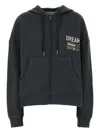 Golden Goose Deluxe Brand Dark Grey Cotton Oversize Ottaviano Sweatshirt In Green
