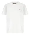 Golden Goose Star Collection T-shirt With Glittered Star On The Front In White