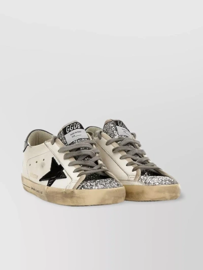 Golden Goose Iconic Star Patent Leather Sneakers In Gray
