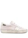 Golden Goose Super Star Suede Upper Laminated Star And Heel Glitter Edge Sneakers Rose In Pink
