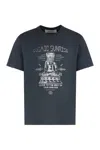 Golden Goose Ìcotton Crew-neck T-shirt In Blue