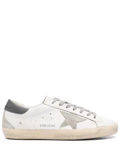 Golden Goose Panelled Sneakers With Signature Star Patch And Distressed Effect In Neutral