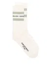 Golden Goose Socks High Rib Stripes Ripped In Neutrals
