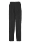 Golden Goose Tailored Black Trousers With Pleated Front In Black
