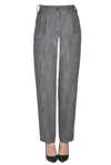 Golden Goose Iside Tapered Fit Trousers In Gray