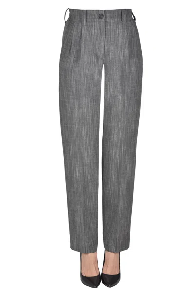 Golden Goose Iside Tapered Fit Trousers In Gray