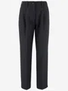 Golden Goose Iside Wool Blend Pants In Black