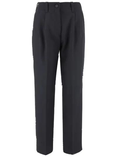 GOLDEN GOOSE ISIDE WOOL BLEND PANTS