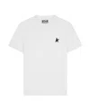 Golden Goose Regular-fit T-shirt With Minimalist Star Emblem In White