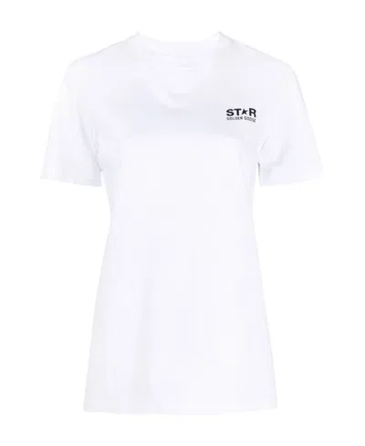Golden Goose Item O-neck Short-sleeved T-shirt In White