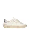 Golden Goose Soul Star Distressed Leather Sneakers With Glittered Heel Tab Shoes