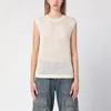 Golden Goose Melyssa Sequin-embellished Knitted Top In Beige