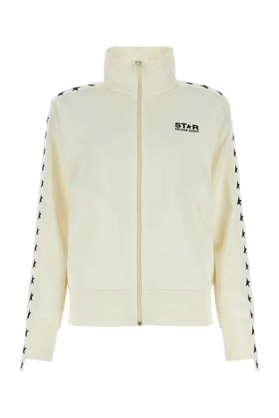 Golden Goose Ivory Polyester Denise Sweatshirt In White