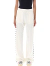 Golden Goose Wide-leg Track Pants With Graphic Star Motifs In White