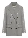 Golden Goose Journey Sequined Houndstooth Boyfriend Jacket
