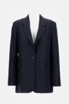 Golden Goose Single-breasted Pin Stripes Blazer In Black