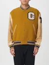 Golden Goose Wool And Leather Bomber Jacket In Brown