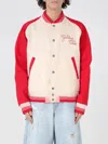 Golden Goose Nic Cotton Jacket With Maxi Golden Club Embroidery In Yellow Cream