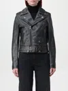 Golden Goose Destiny Slim Leather Jacket In Schwarz
