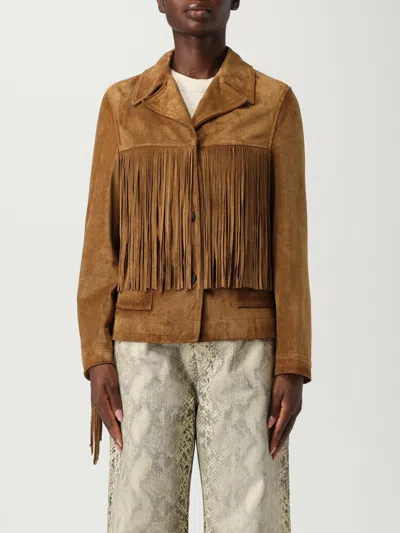 GOLDEN GOOSE JACKET GOLDEN GOOSE WOMAN COLOR LEATHER,432096107