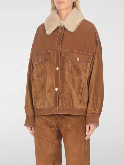 Golden Goose Jacket  Woman Color Tobacco In Tabak