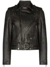 Golden Goose Leather Biker Jacket Clothing