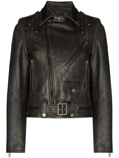 GOLDEN GOOSE GOLDEN GOOSE JACKET WITH WORN EFFECT
