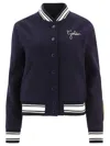 Golden Goose Wool Blend Bomber With Embroidered Logo