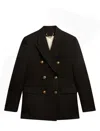Golden Goose Double Breasted Blazer In Light Dry Wool Gabardine Clothing