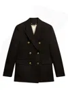 Golden Goose Double Breasted Blazer In Light Dry Wool Gabardine Clothing