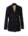 Golden Goose Women Double Breast Blazer Jacket In Black