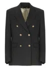 Golden Goose Double Breasted Blazer In Light Dry Wool Gabardine Clothing