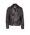 Golden Goose Golden Biker Jacket In Black