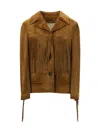Golden Goose Women Tobacco Suede Fringe Jacket In Brown