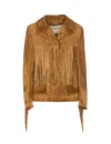 Golden Goose Women Olinda Fringed Jacket In Brown