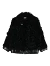 Golden Goose Osanne Jacket Curly Shearling In Black