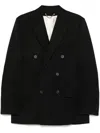 Golden Goose Men's Double-breasted Wool Jacket In Black