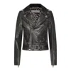 Golden Goose Destiny Slim Leather Jacket In Black