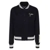 Golden Goose Golden Wool Bomber Jacket In Black