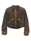 Golden Goose Journey Jacket In Coffee Color In Brown