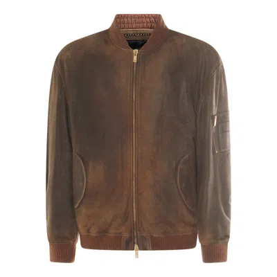 Golden Goose Jackets French Roast In Brown