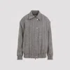Golden Goose Journey Wool Blend Herringbone Bomber Jacket