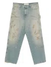 Golden Goose Men Destroyed Denim Cotton Jeans