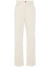Golden Goose Ecru Denim With Star Studs In Beige