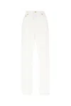 Golden Goose White Denim Jeans In Beige