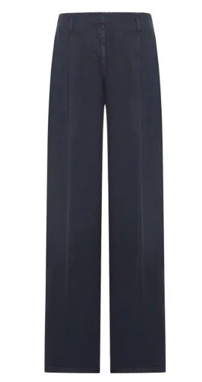 Golden Goose Deluxe Brand Women Black Cotton Denim Trousers With Lived-in Treatment