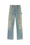Golden Goose Deluxe Brand Men Marley Painter Cotton Jeans In Blue