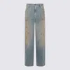 Golden Goose Journey Ws Melody Boyfriend Pant Cotton Denim In Blue